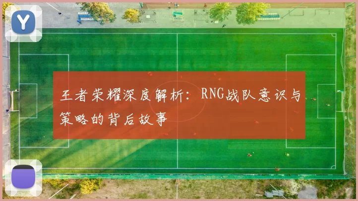 王者荣耀深度解析：RNG战队意识与策略的背后故事